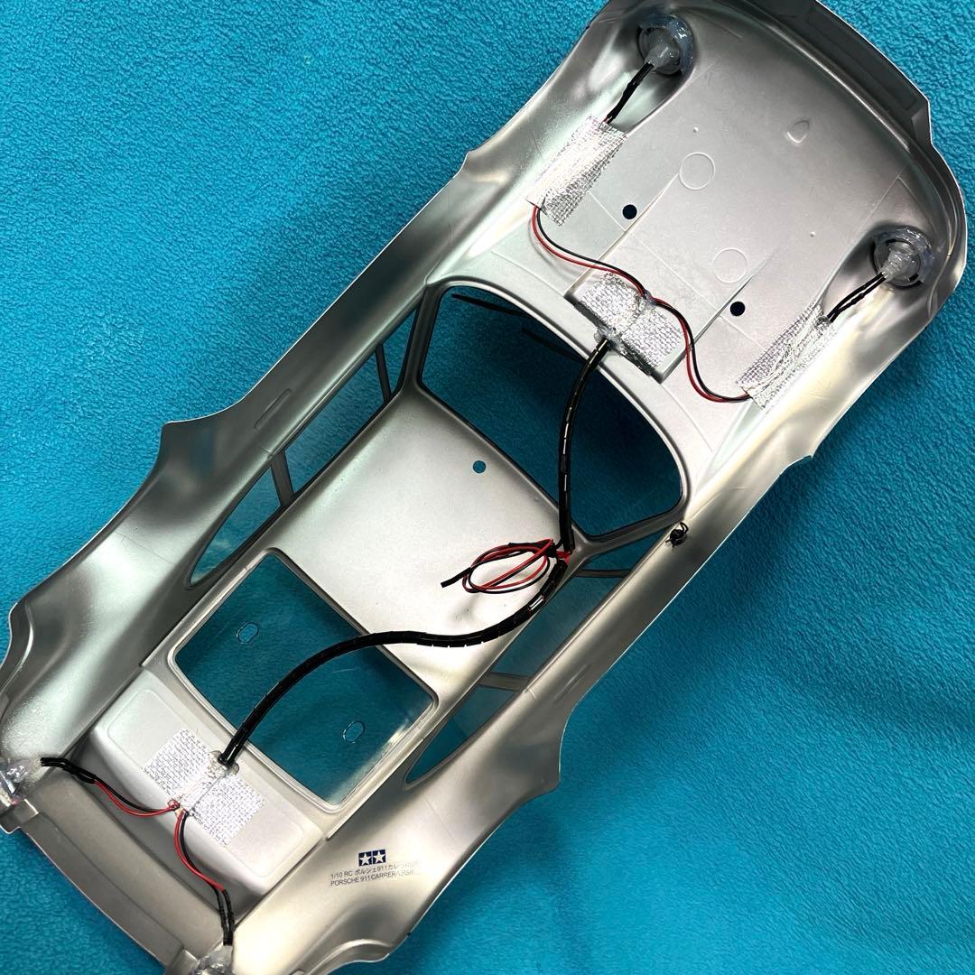 未使用品　タミヤ RCカー　ポルシェ911カレラボディ & タイヤ、ホイール