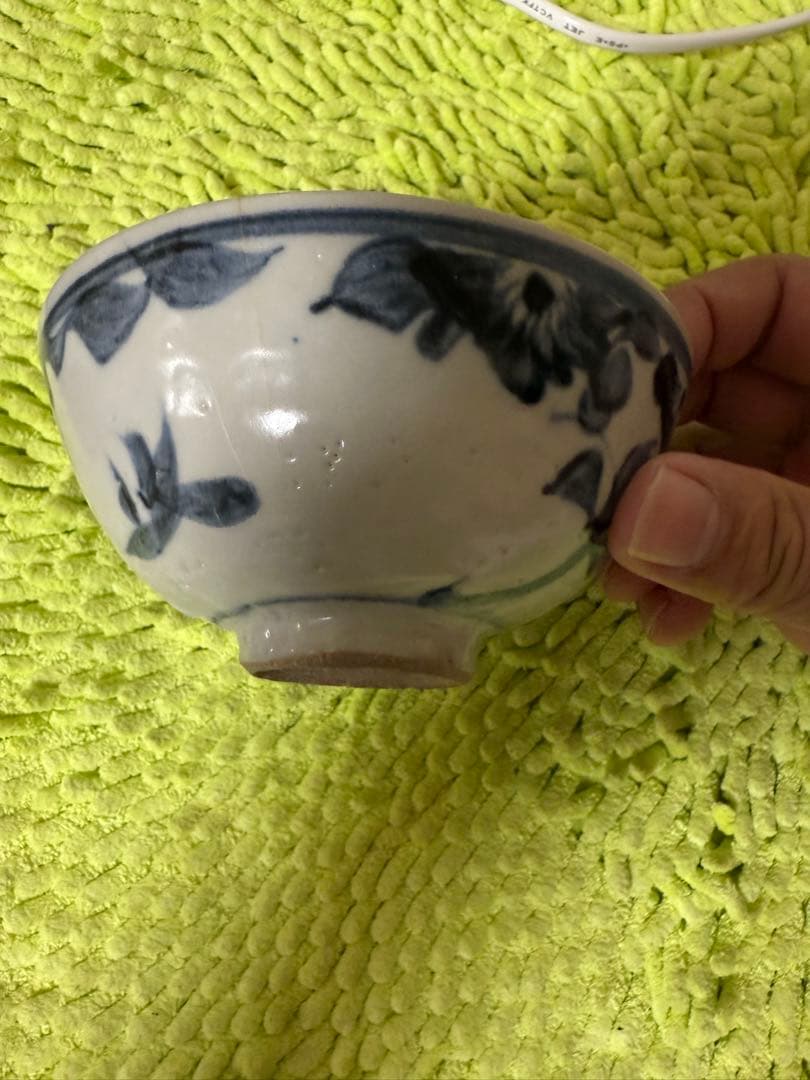 明代　呉須　染付　茶碗　古い茶碗　骨董　中国美術