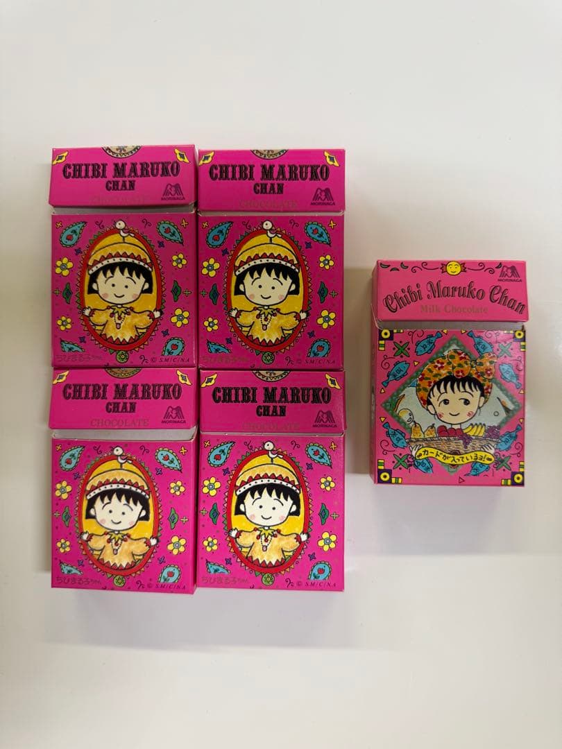 ちびまる子ちゃん⭐️森永　チョコレート　お菓子　箱　おまけ　当時物　稀少