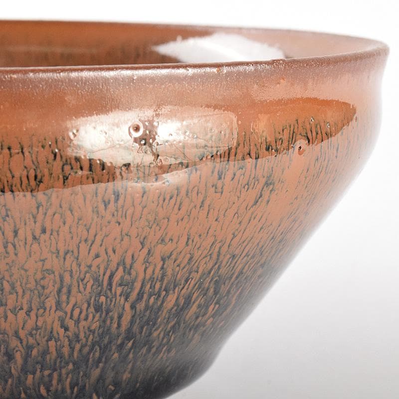 中国　南宋　建窯　兎毫盞　禾目天目碗　時代箱付　M　R5076