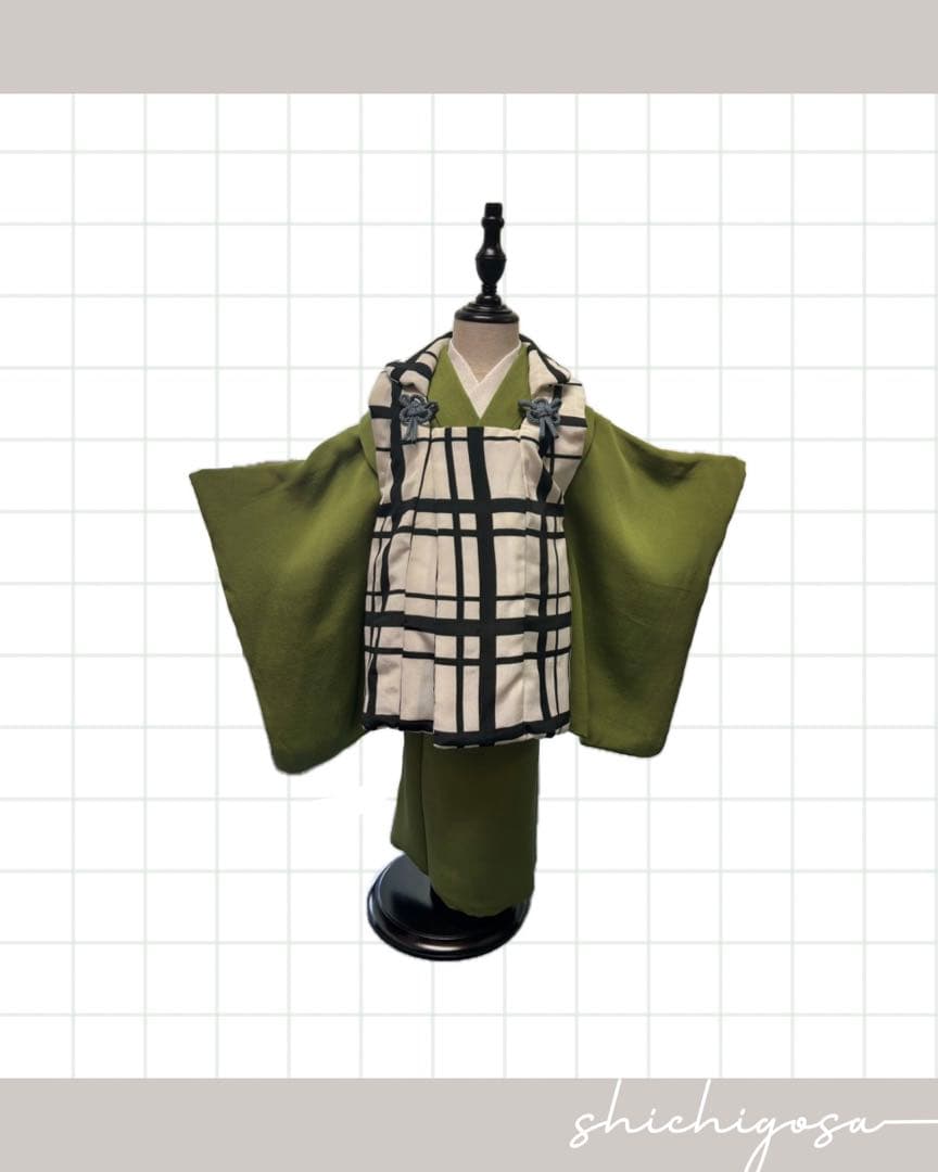 3歳　七五三　男の子　女の子　被布　着物