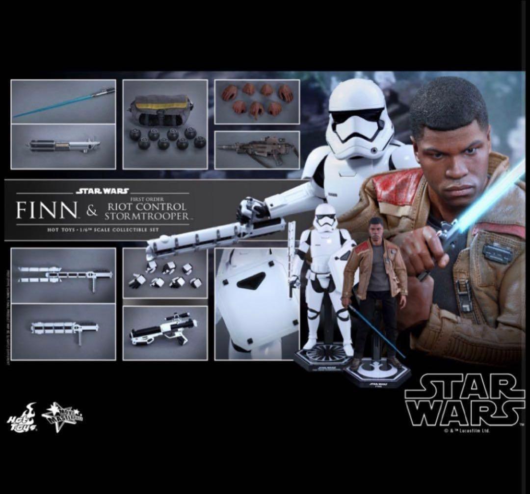 【美品】スター・ウォーズ　フィン & ストームトルーパー＜２体セット＞