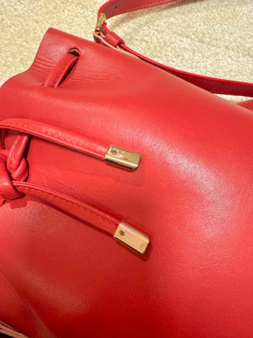 PARIS 64 赤 バケットバッグ