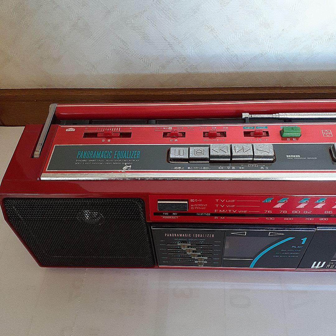 ナショナル　ダブルカセットデッキ　ジャンク品