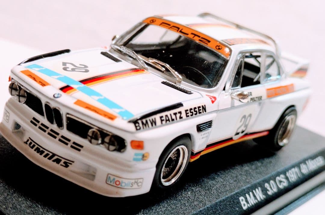貴重BMW ３.０ＣＳ レーシングモンツァ１９７１年DetailCars１/43
