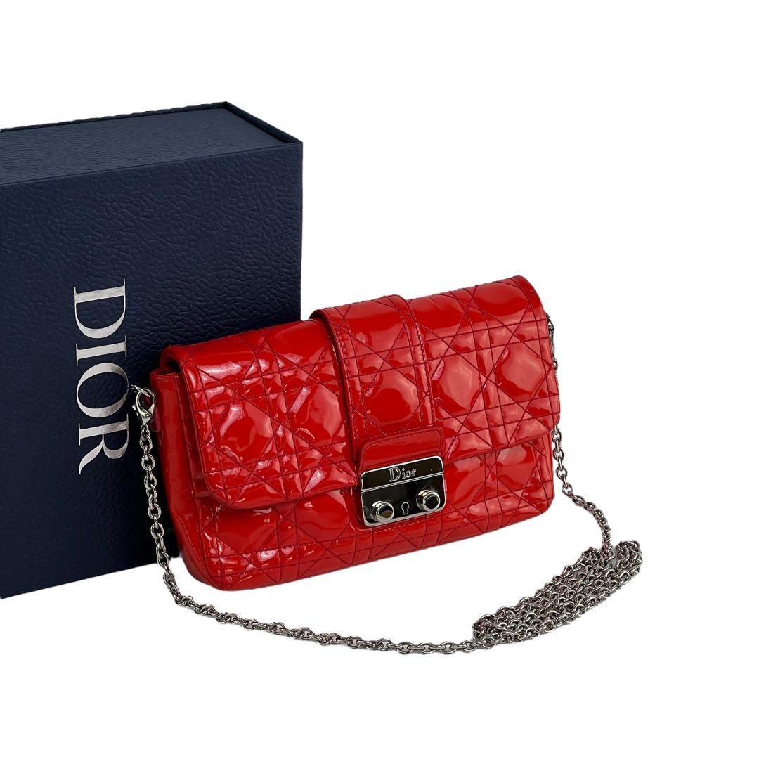 【美品】ディオール　レディディオール　ショルダーバッグ　チェーンウォレット