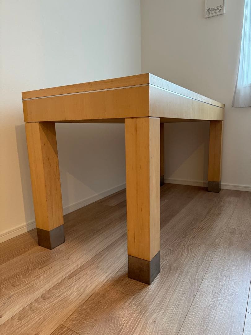 YO　Appleアップル風　デスク　ダイニングテーブル　引き出し付　木製