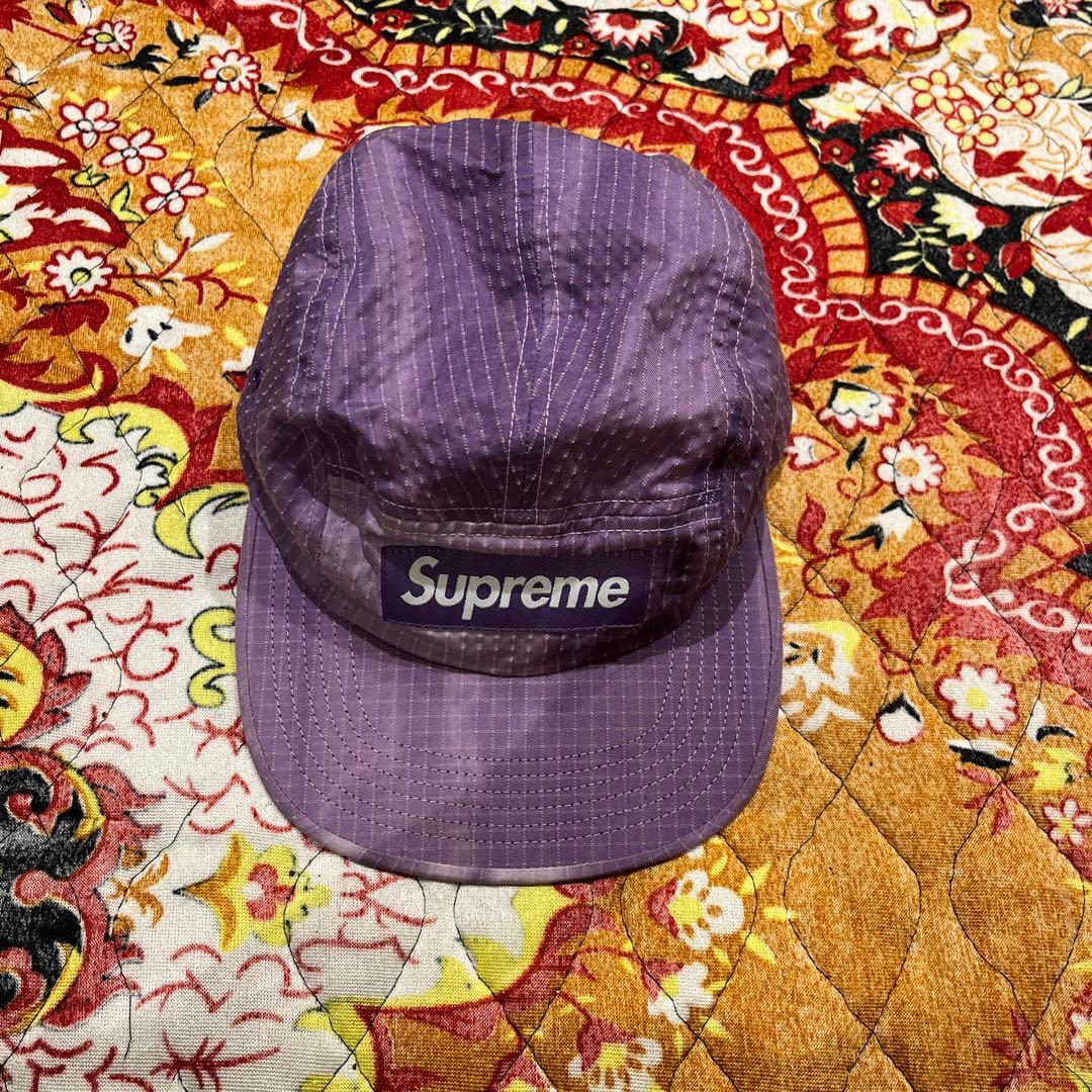 Supreme 紫 ワークキャップ