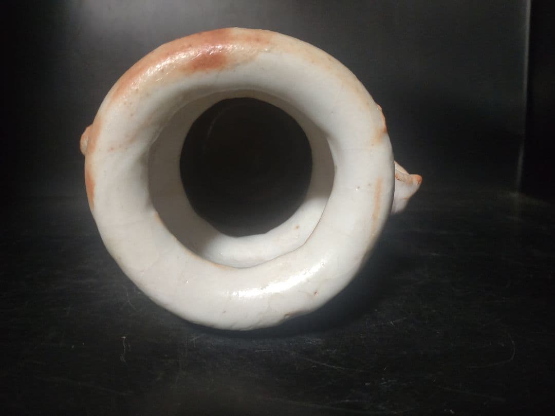 バツグンのアガリ!!若尾利貞造　志野花入　共箱　検（無形文化財