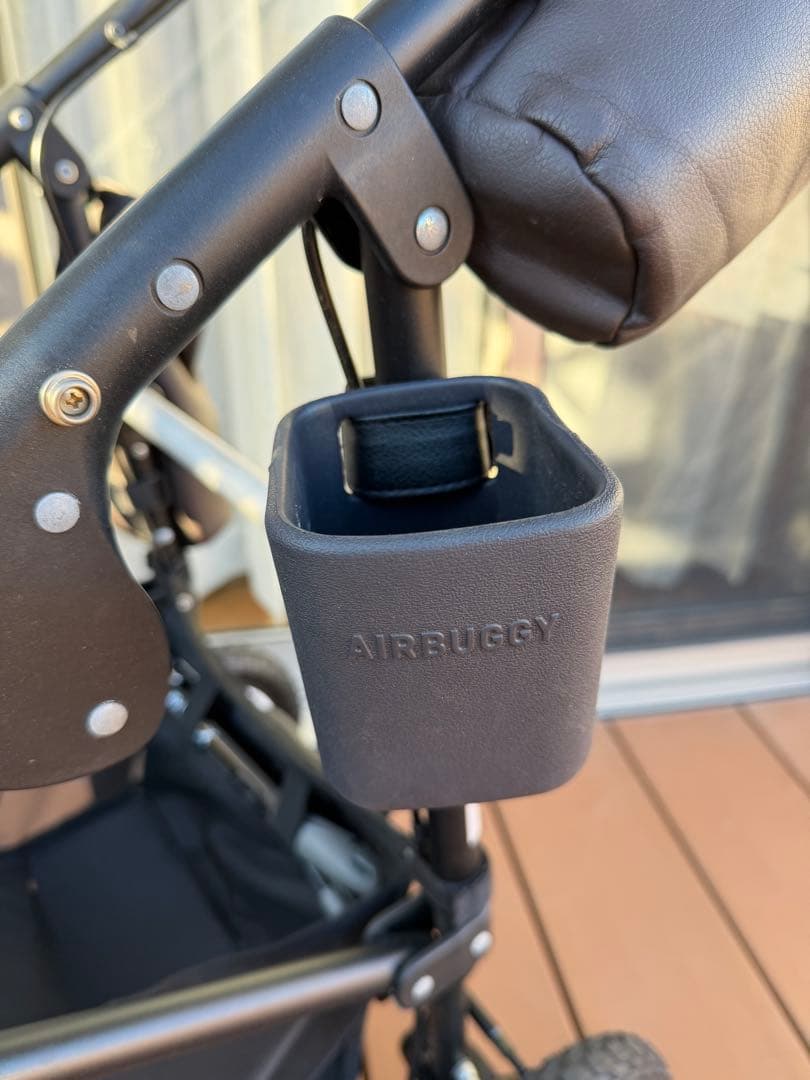 Air Buggy ペットカート フレームブレーキ付き 合皮レザーエスプレッソ