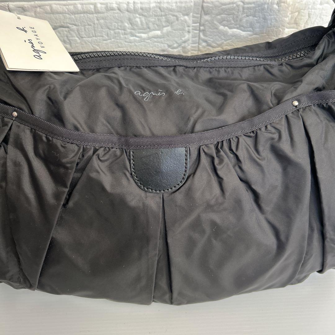 【タグ付き未使用品】アニエスベー　ボヤージュ　ショルダーバッグ　ナイロン　黒