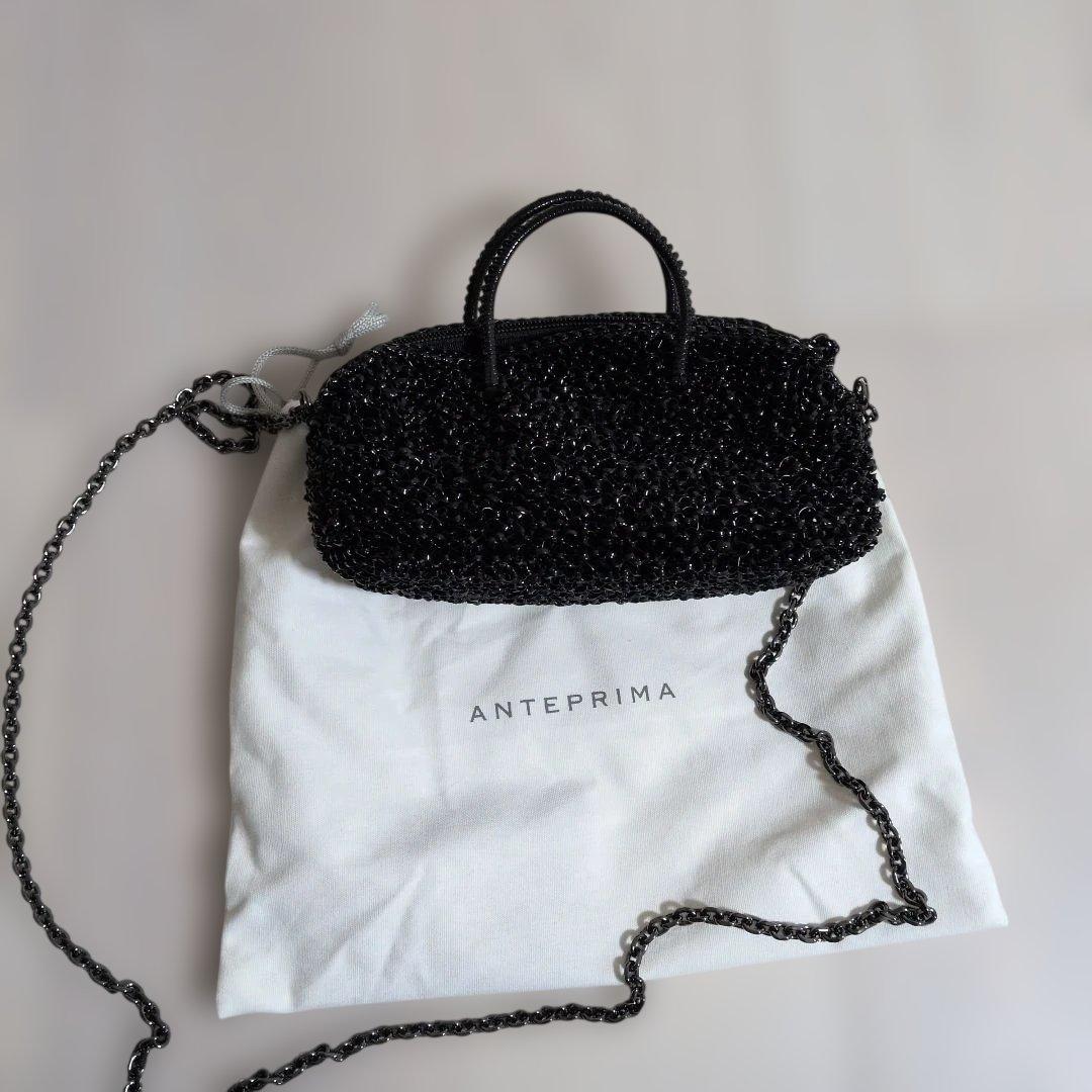 ANTEPRIMA ビーズショルダーバッグ ブラック