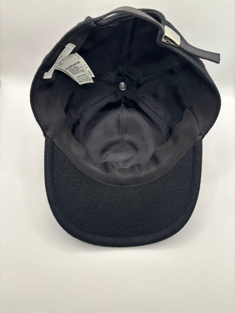 Sacai サカイ22AW WOOL MELTON CAP S帽子 ブラック