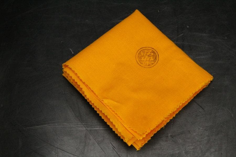 茶道具 楽焼 赤茶碗 昭楽造 栞 共布 共箱 未使用(メ1805)