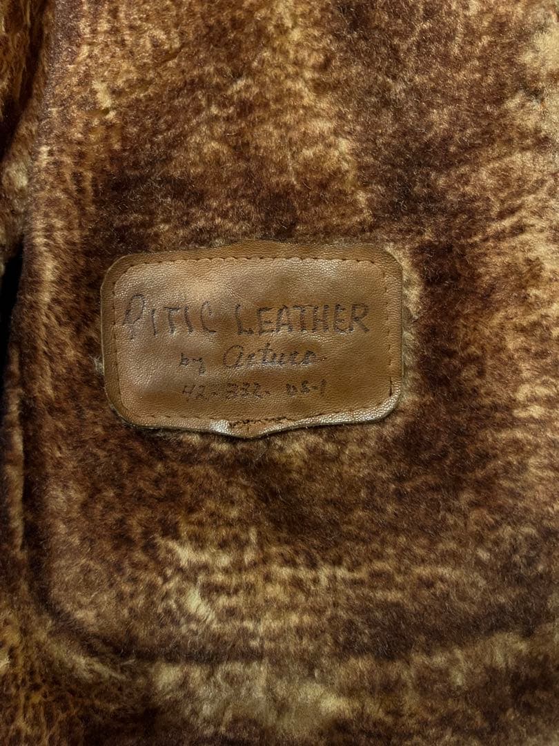 PITIC LEATHER ヴィンテージ　ムートンコート　メキシコ製