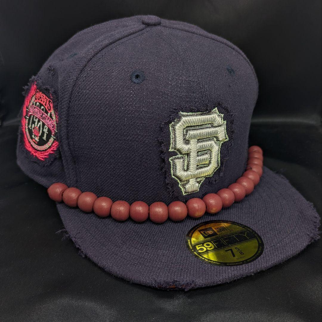 専用　海外別注　ニューエラ　ジャイアンツ　豪鬼　カスタム　数珠