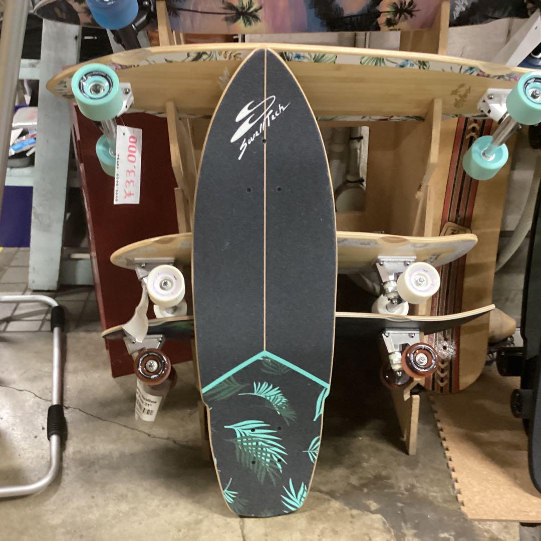 新品激安サーフスケートイタロモデルと同タイプHybrid SanO'36黒ウッド