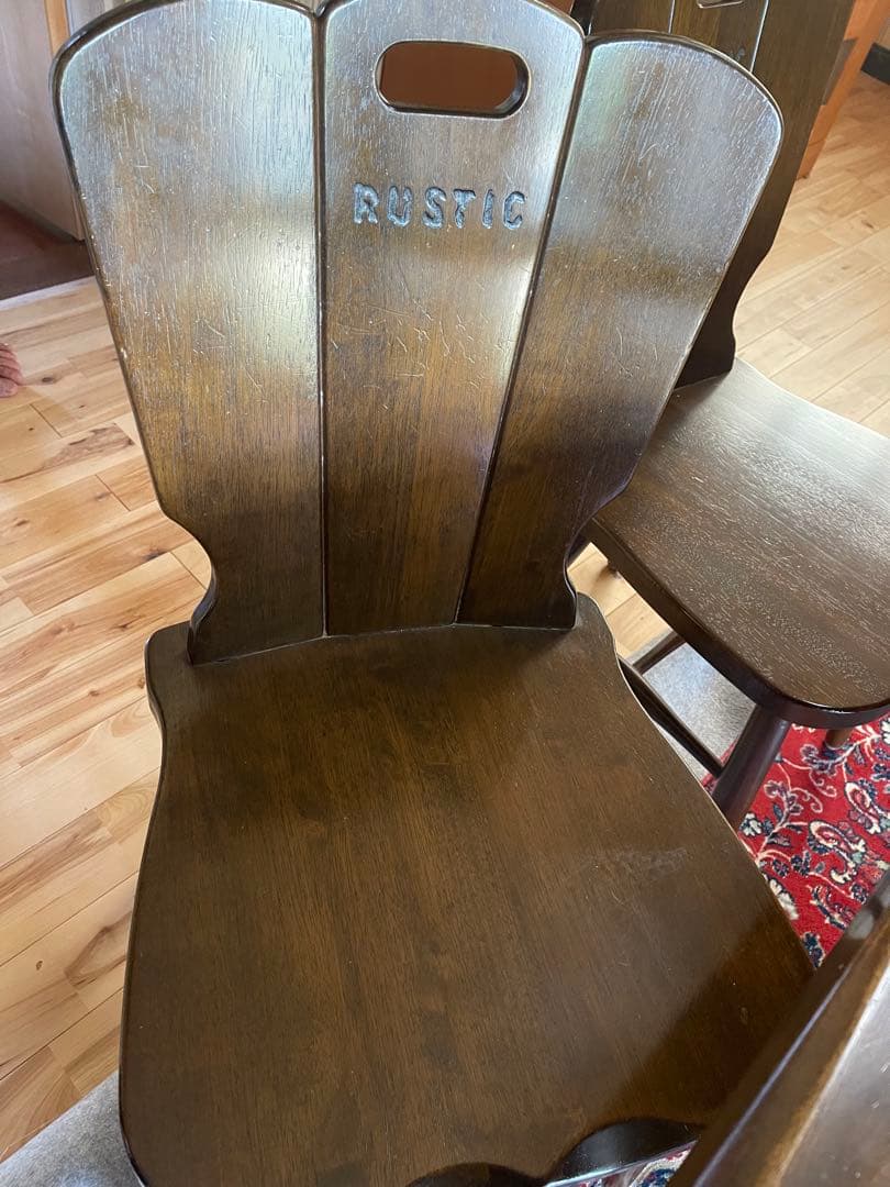 カリモク　ルスティック　ダイニングテーブル チェア5脚セット