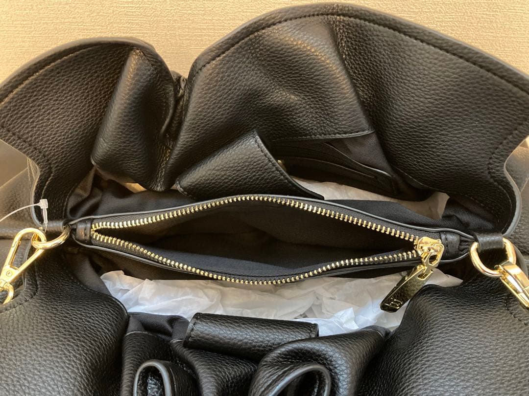 【新品未使用】エルマンノシェルヴィーノ　フィレンツェ　ハンドバッグ　ブラック