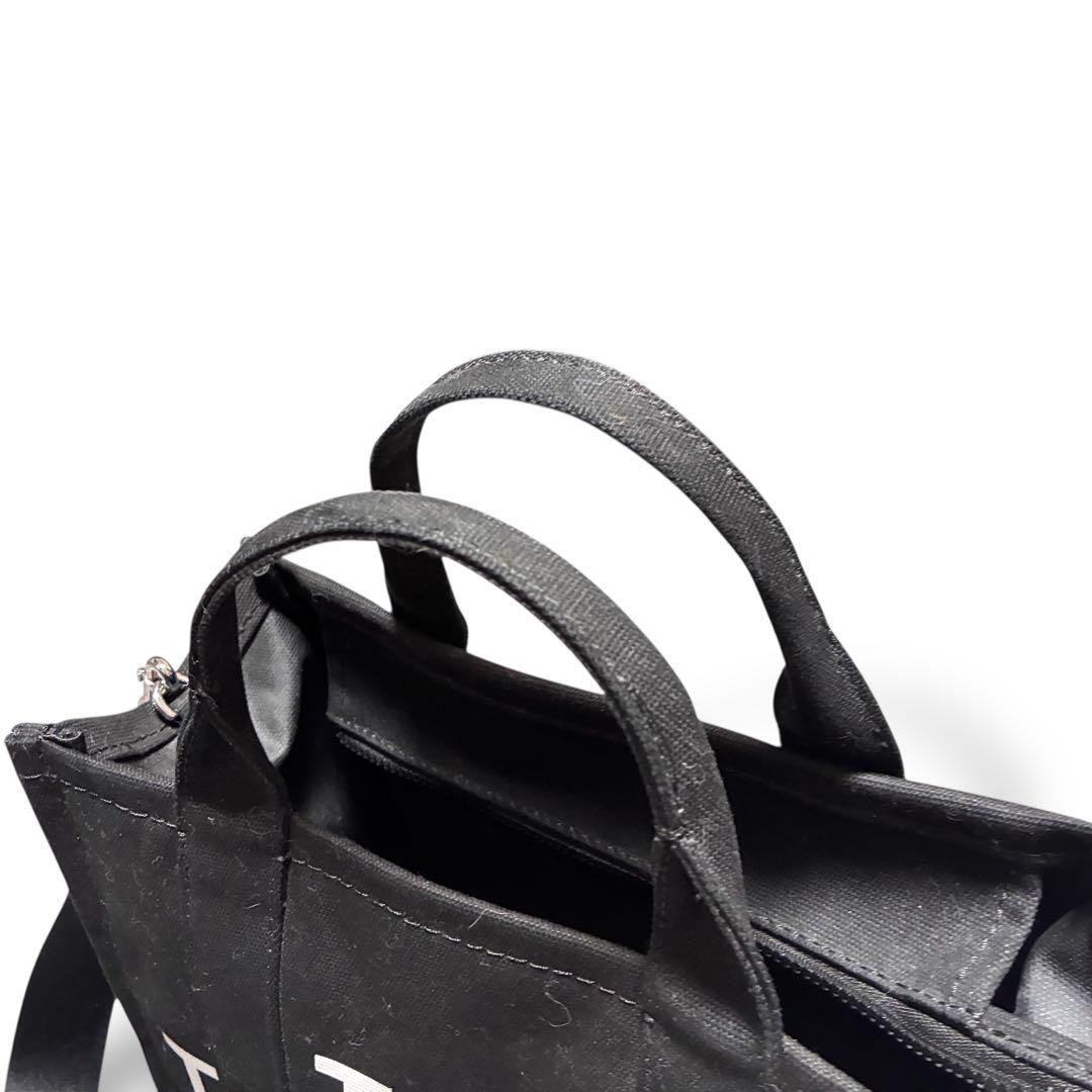 極美品　マークジェイコブズ　2way ショルダーバッグ　ブラック　キャンバス