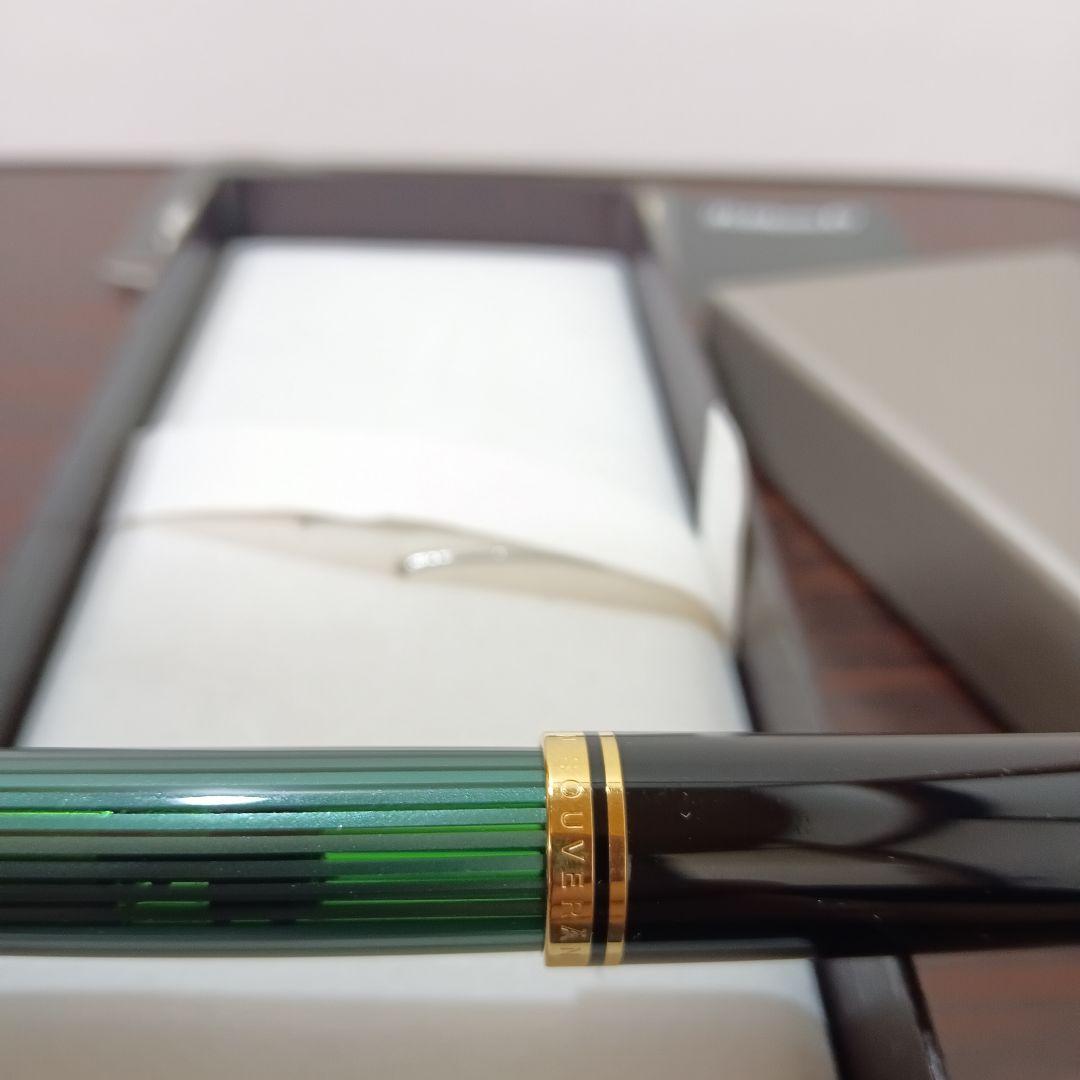 10-1　専用　Pelikan 万年筆 スーべレーン M800 緑縞 F 18k