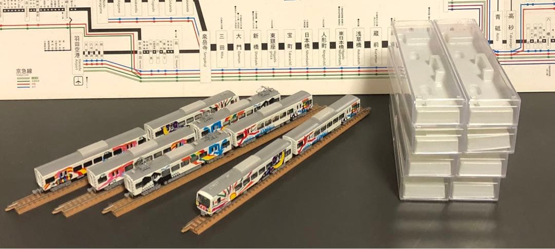 管理番号1583 Nゲージ 京急2000形 さわやかギャラリー号GM製8両セット