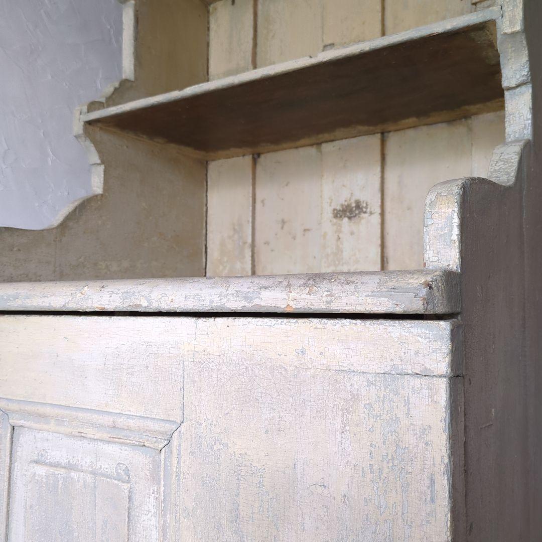 フランスアンティークキャビネット19世紀 シャビー