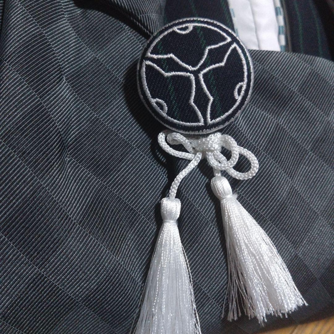 男の子3歳★グレー×紺★被布＆着物＆雪駄