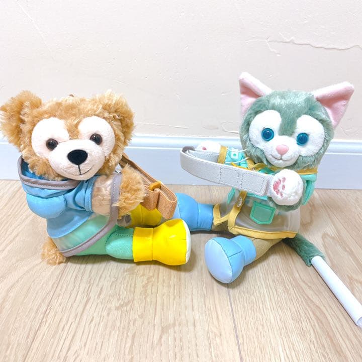 ダッフィー＆ジェラトーニ  ぬいぐるみ セット ビューティフルレイニーデイズ