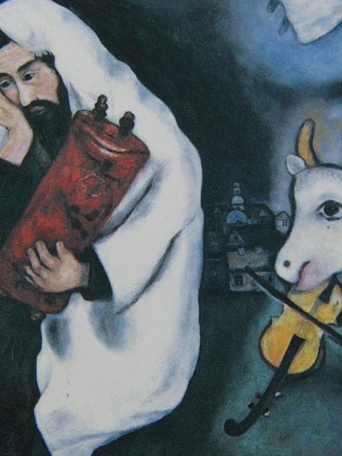 マルク・シャガール、【孤独】、希少な画集画、新品高級額・額装付