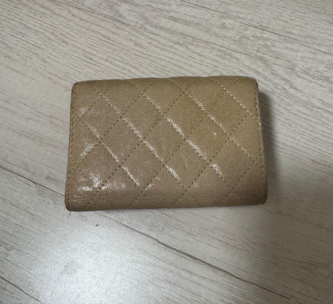 CHANEL ボーイシャネル キャビアスキン　三つ折り財布