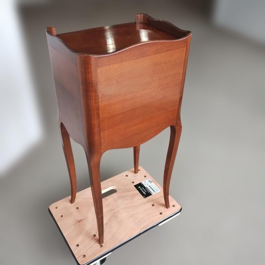 アンティーク　猫足　三段引出し　サイドキャビネット　ナイトキャビネット