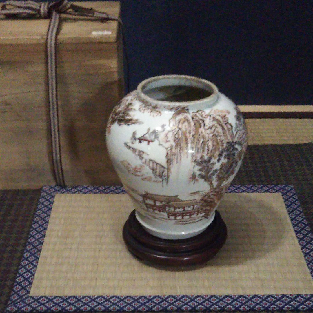 古九谷～金銀彩、沈香壺、蓋無です