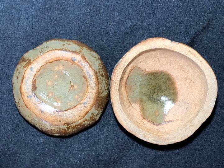 【茶道具】楽山焼 茅葺香合 香合211