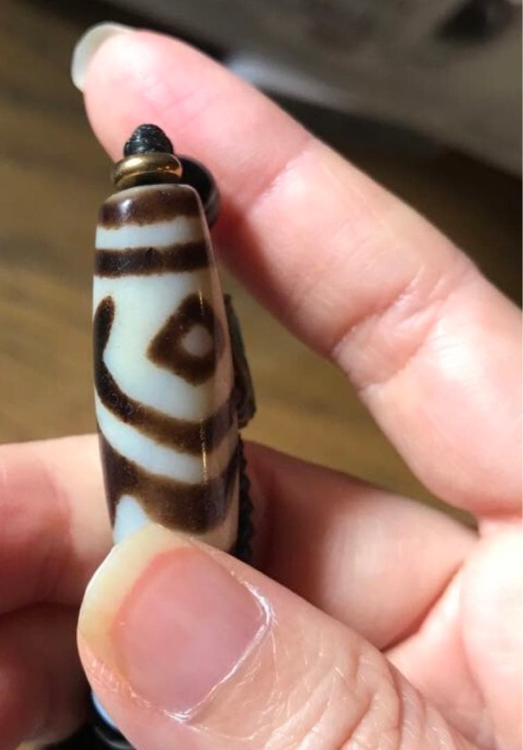 ☘️超レア 双魚金剛二眼天珠 ジービーズ Dzi　ネックレス