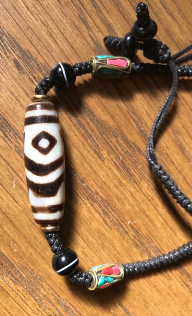 ☘️超レア 双魚金剛二眼天珠 ジービーズ Dzi　ネックレス