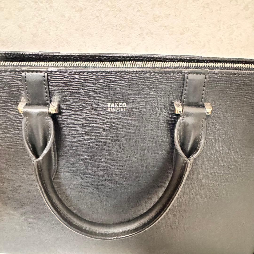 【極美品】タケオキクチ　スパーダ　ビジネスバッグ　本革　レザー A4 人気型