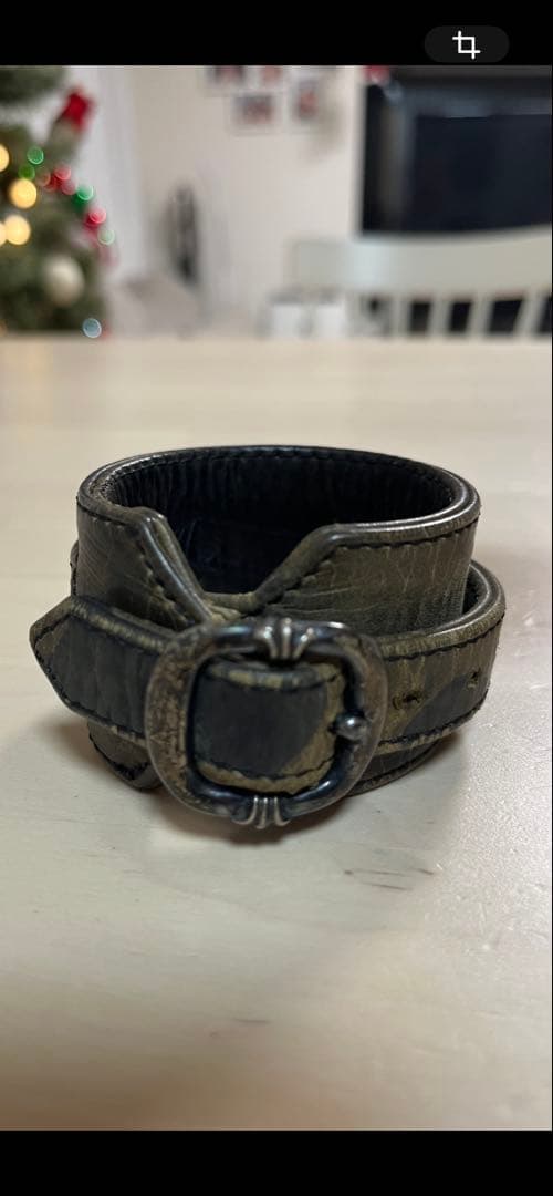 CHROME HEARTS R&R ロックンロール レザーブレスレット⭐︎