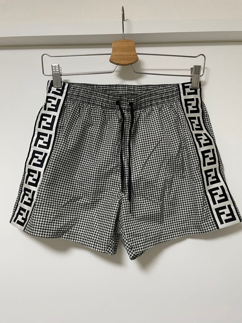 FENDI フェンディ 水着 スイムショーツ 千鳥格子 ズッカ柄 イタリア製