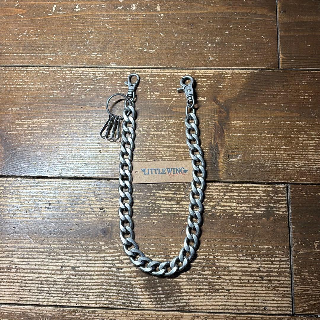 たつのハンドワックスレザー トラッカーウォレット チェーンセット