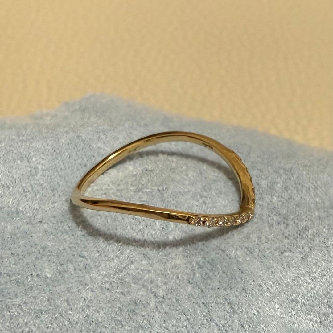 アガット agate K18ダイヤモンドリング