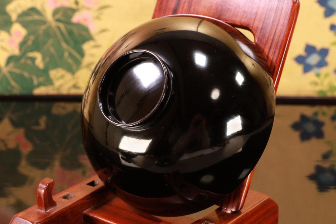 BJ111　時代輪島塗　流水紅葉桜図蒔絵　吸物椀　二客　木製　茶道具 懐石 会席