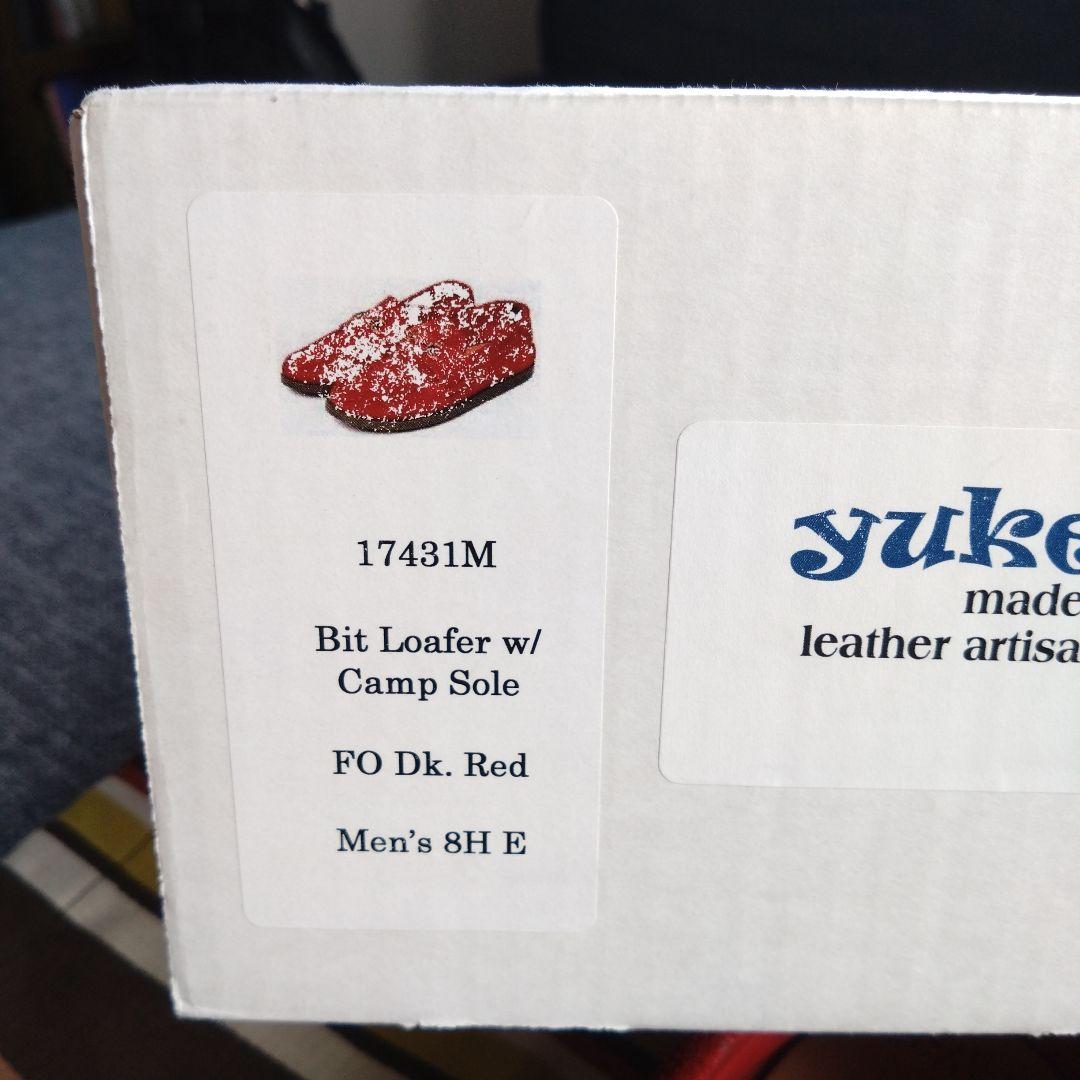 【YUKETEN】美品 Bit Loafer w/Camp Sole スエード赤