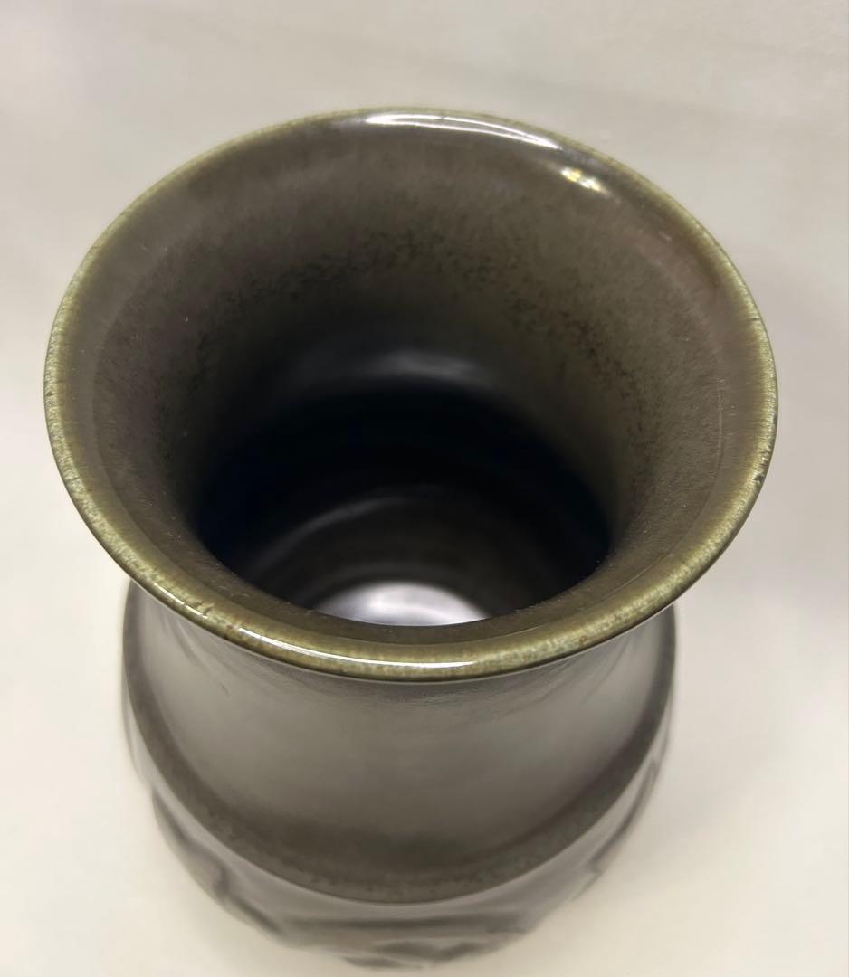 錦光山造 花瓶 骨董 花入 花器 陶器 時代物 貴重