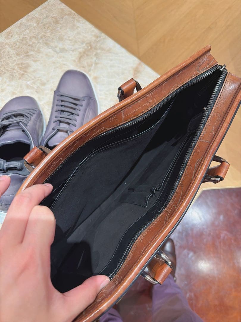 【定価62万希少5スタンプ】ベルルッティアンジュールトートバッグ　ビジネスバッグ