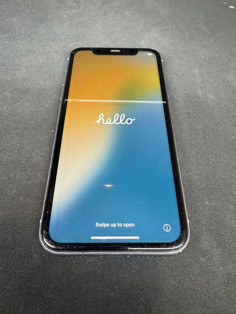 iPhone11 64GB パープル 動作問題なし FaceID◎ 画面傷あり