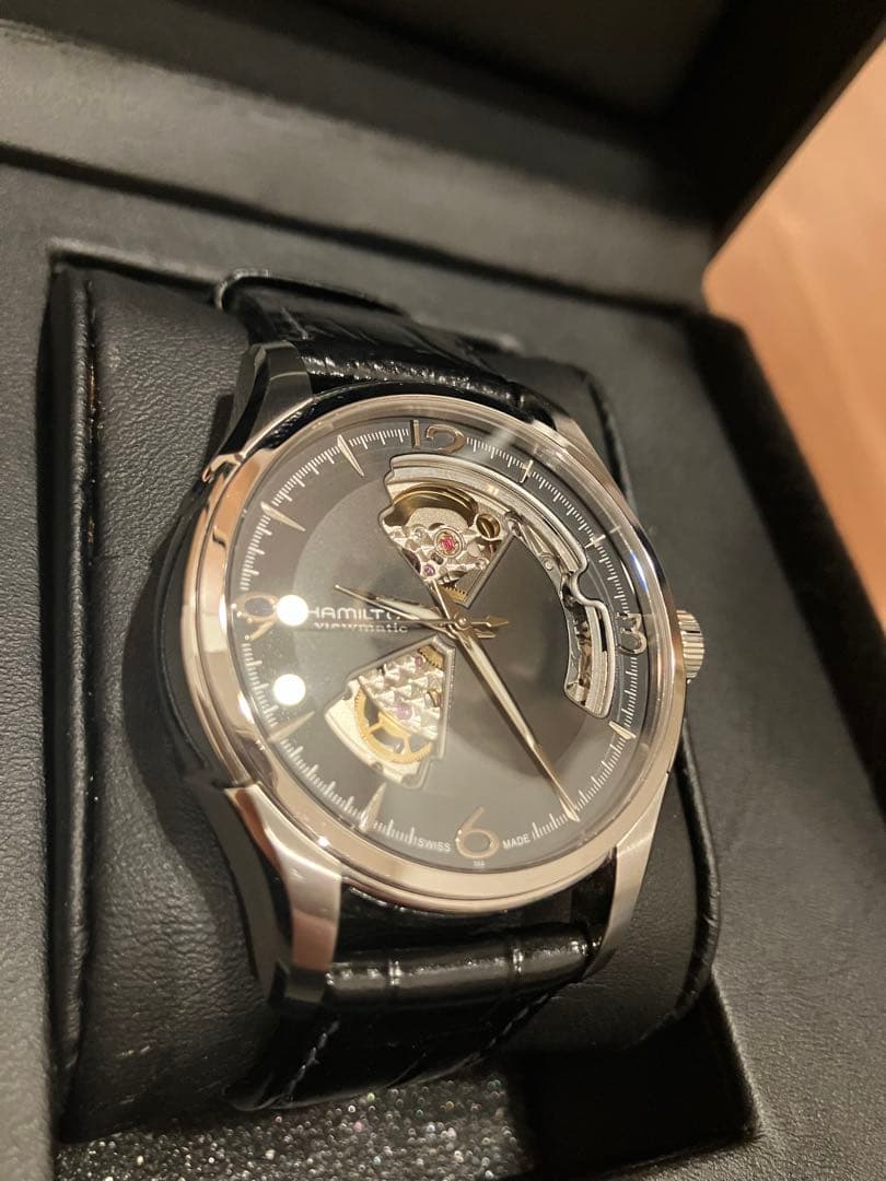 美品 HAMILTON オープンハート　H325651 自動巻き 腕時計　稼動品