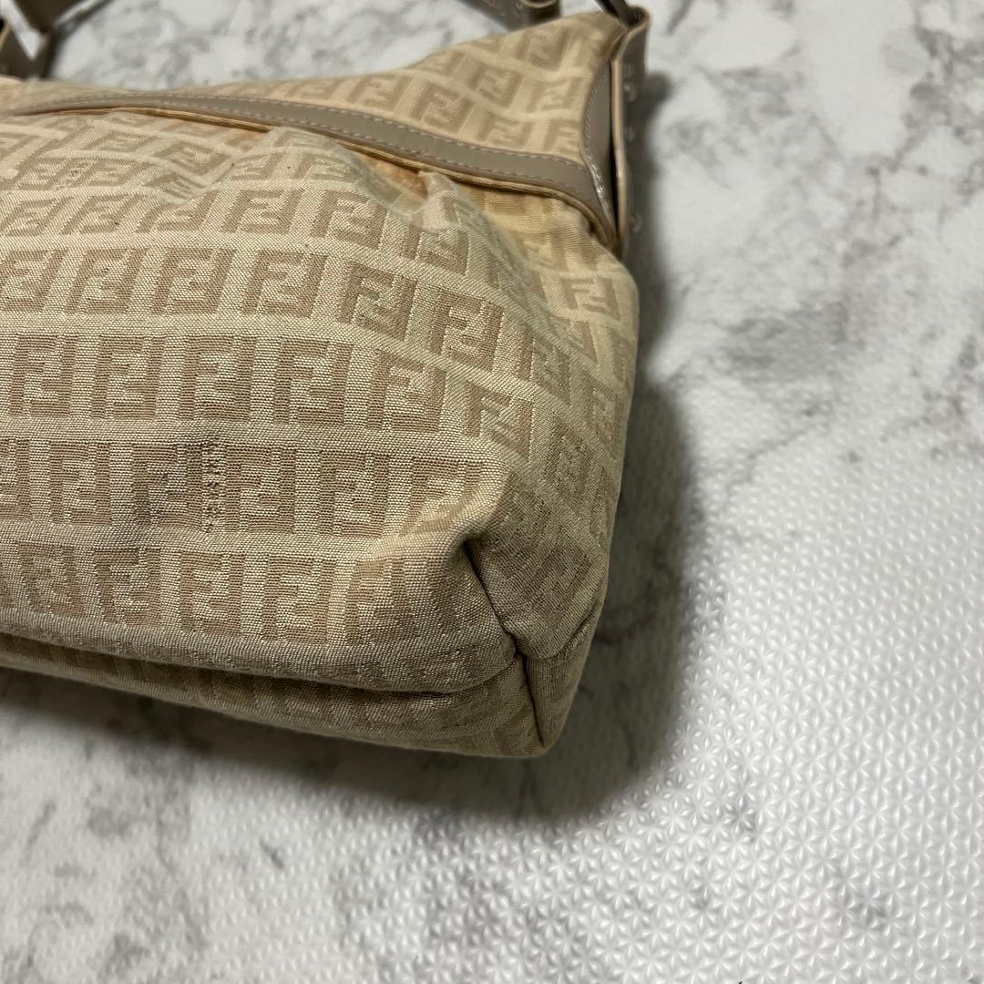 フェンディ シェフバッグ ズッキーノ ワンショルダーバッグ キャンバス レザー