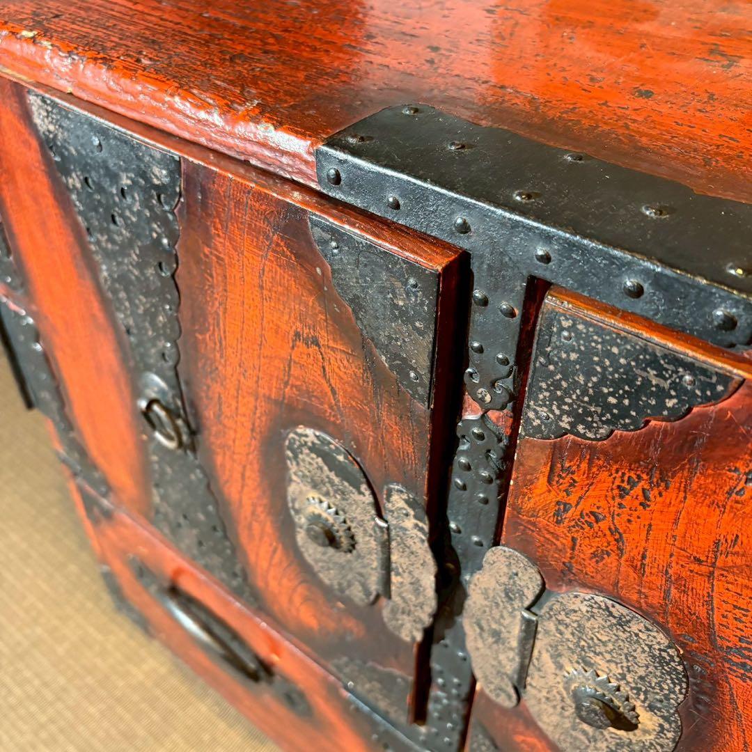 船箪笥　時代箪笥 引出し収納 和家具 アンティーク 伝統工芸 レトロ 和室 座敷