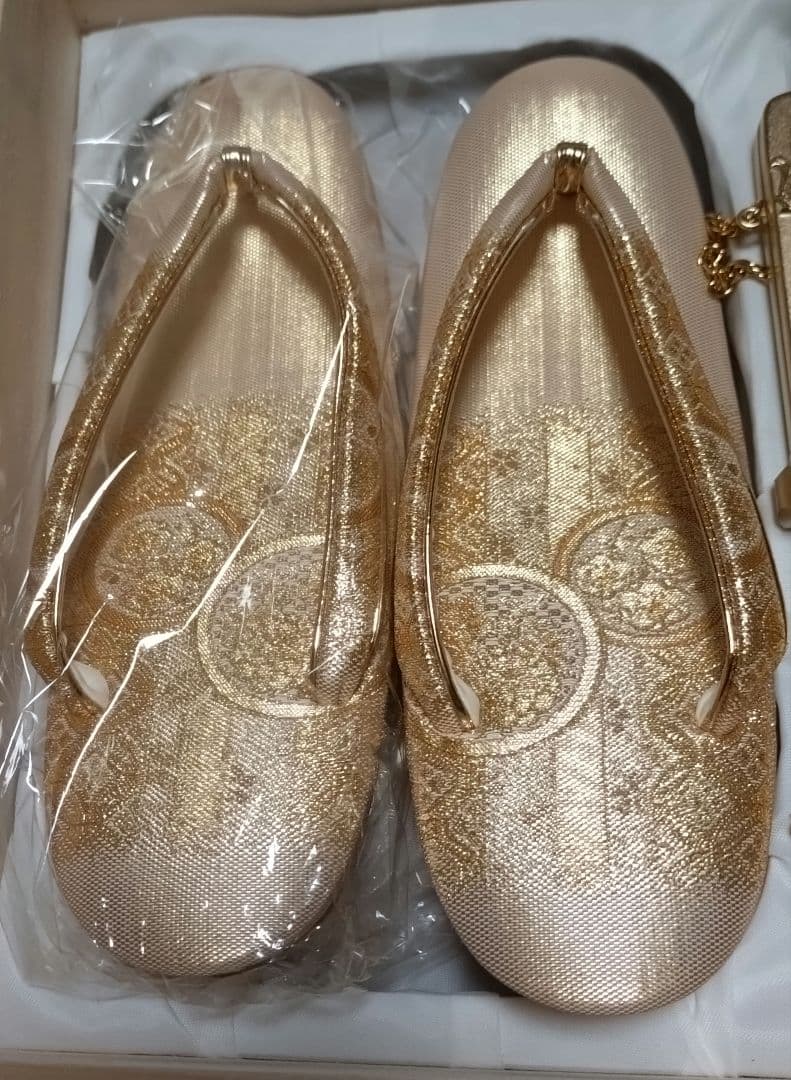 超美品☆和装バック&草履セット☆木箱入り